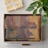 Cowboy Painted Desert Western Decoupage Seidenpapier (Geschenk)