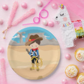 Cowboy Pappteller (Party)