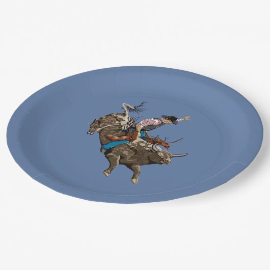 Cowboy Pappteller (Schrägansicht)