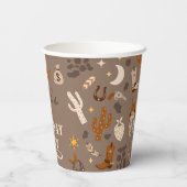 Cowboy Party Cups | Western Party Cups Pappbecher (Rückseite)