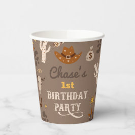 Cowboy Party Cups | Western Party Cups Pappbecher