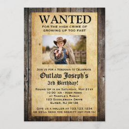 Cowboy-Party Einladung| GEWOLLT EINLADUNG