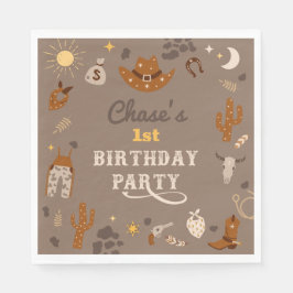 Cowboy Party Napkins | Western Party Napkins Serviette