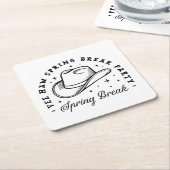 Cowboy-Party Rechteckiger Pappuntersetzer (angewinkelt)