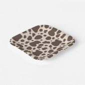 Cowboy Party Teller | Kuhdruckpapier-Teller (Gewinkelt)