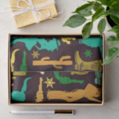 Cowboy Pattern Seidenpapier (Geschenk)