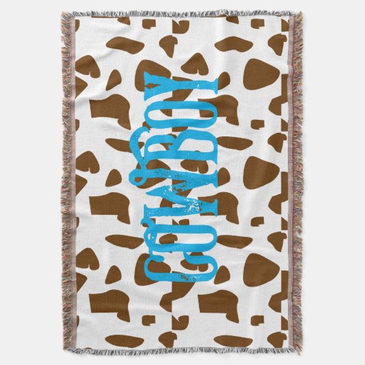 Cowboy personalisiert decke (Vorderseite Vertikal)