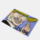 Cowboy Personalisierte Fußmatte (Schrägansicht)