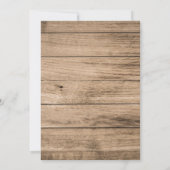 Cowboy, Pferd zum Geburtstag Einladung (Rückseite)