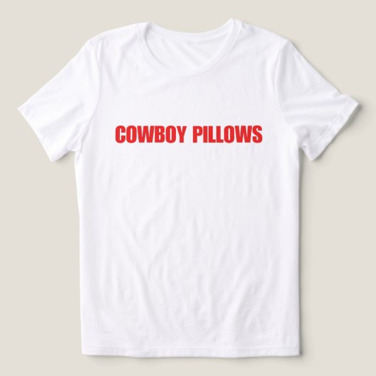 Cowboy Pillows Tri-Blend Shirt (Design Vorderseite)