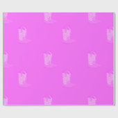 Cowboy Pink Boots Cowgirl Muster Geschenkpapier (Flach)