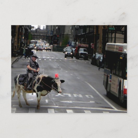 Cowboy-Polizist Postkarte (Vorderseite)