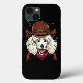 Cowboy Poodle Western Rodeo Cowboy Hat und Bandana Case-Mate iPhone Hülle (Rückseite)