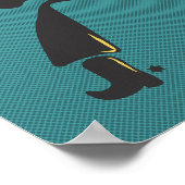 Cowboy-Pop-Art - Retro Poster (Ecke)