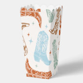 Cowboy Popcorn Favor Box Geschenkschachtel (Rückseite)