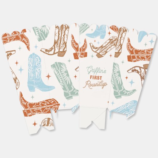 Cowboy Popcorn Favor Box Geschenkschachtel (Ungeklappt)