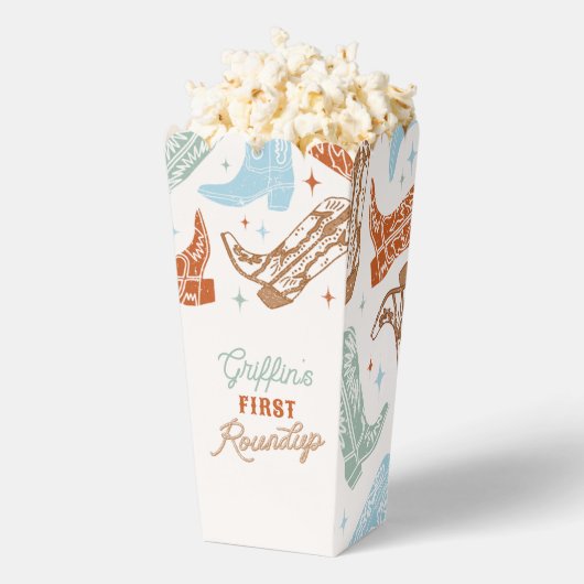 Cowboy Popcorn Favor Box Geschenkschachtel (Geplatzt)