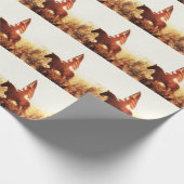 Cowboy Portrait USA Flag Thema. Geschenkpapier (Ecke)
