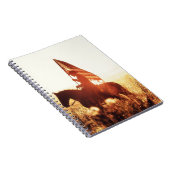 Cowboy Portrait USA Flag Thema. Notizblock (Rechte Seite)