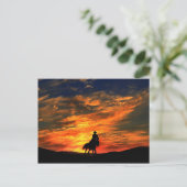 Cowboy Postcard Postkarte (Stehend Vorderseite)