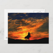 Cowboy Postcard Postkarte (Vorne/Hinten)