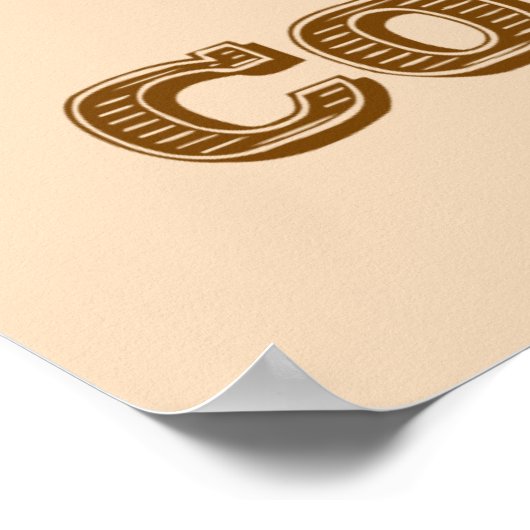 Cowboy Poster - Ändern Sie die Farben! (Ecke)