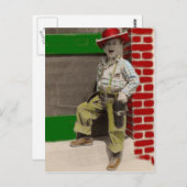 Cowboy Postkarte (Vorne/Hinten)