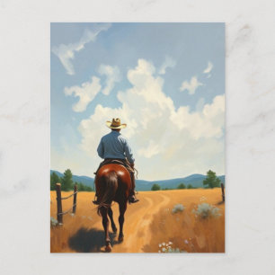 Cowboy Postkarte
