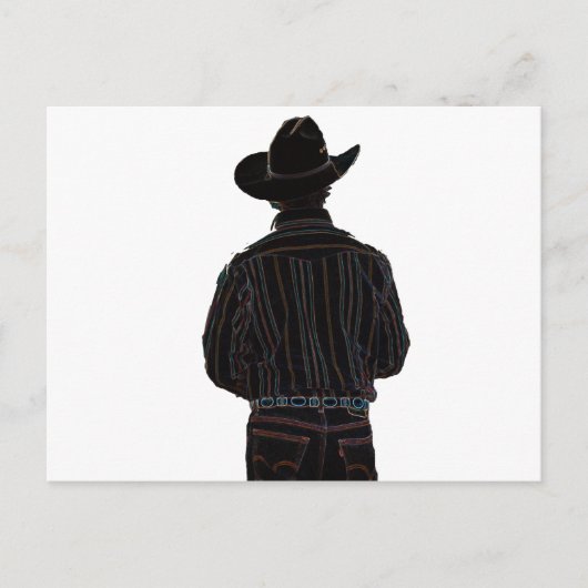 Cowboy Postkarte (Vorderseite)