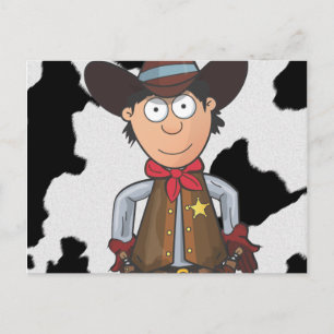 Cowboy Postkarte