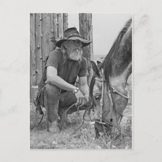 Cowboy Postkarte (Vorderseite)