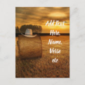 Cowboy Postkarte (Vorderseite)