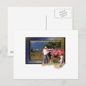 Cowboy Postkarte (Vorne/Hinten)