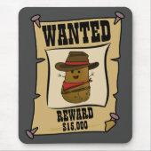Cowboy Potato Gewollt Poster Mousepad (Vorne)