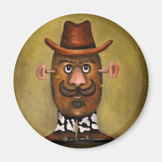 Cowboy Potato Magnet (Vorne)