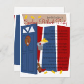 Cowboy Potluck Party Einladung (Vorne/Hinten)