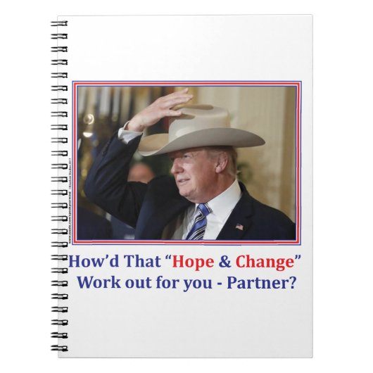 Cowboy Präsident Trump Notizblock (Vorderseite)