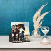 Cowboy Praying Fotoplatte (InSitu)