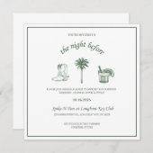 Cowboy Probe Abendessen Einladungen (Vorne/Hinten)