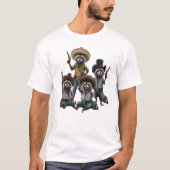Cowboy Raccoon T-Shirt (Vorderseite)
