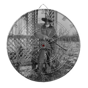 Cowboy Rancher oder kanadischer Gesetzentwurf des  Dartscheibe