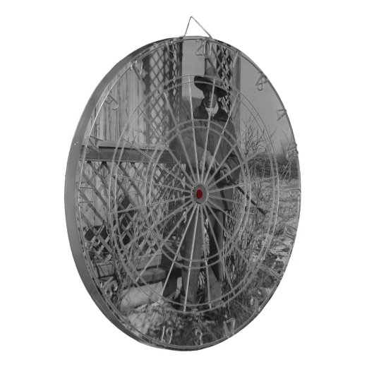 Cowboy Rancher oder kanadischer Gesetzentwurf des Dartscheibe (Vorderseite Links)