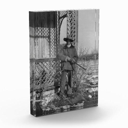 Cowboy Rancher oder kanadischer Gesetzentwurf des Fotoblock (Links)