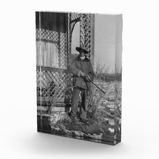 Cowboy Rancher oder kanadischer Gesetzentwurf des Fotoblock (Rechts)