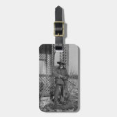 Cowboy Rancher oder kanadischer Gesetzentwurf des  Gepäckanhänger (Vorderseite vertikal)