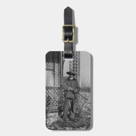 Cowboy Rancher oder kanadischer Gesetzentwurf des Gepäckanhänger (Vorderseite vertikal)