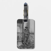 Cowboy Rancher oder kanadischer Gesetzentwurf des Gepäckanhänger (Rückseite vertikal)