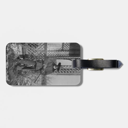 Cowboy Rancher oder kanadischer Gesetzentwurf des Gepäckanhänger (Rückseite horizontal)