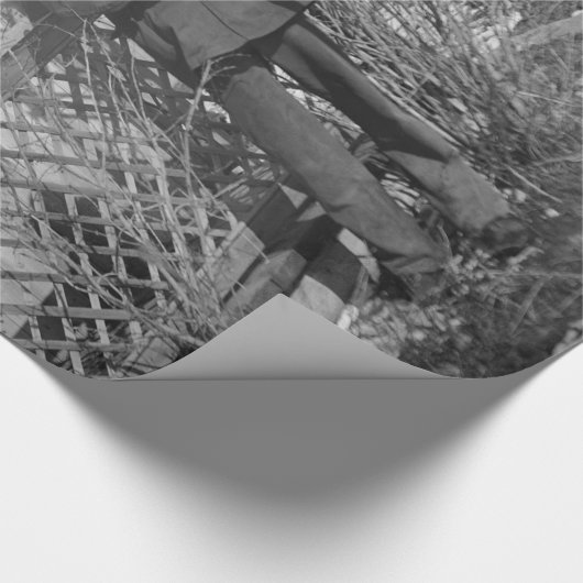 Cowboy Rancher oder kanadischer Gesetzentwurf des  Geschenkpapier (Ecke)