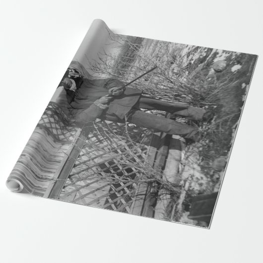 Cowboy Rancher oder kanadischer Gesetzentwurf des Geschenkpapier (Ungerollt)